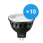 Multipack 10x Philips Master LED Spot GU5.3 MR16 7.5W 500lm 24D - 930 Warm Wit | Beste Kleurweergave - Dimbaar - Vervangt 50W