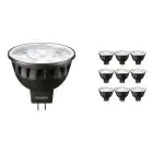 Multipack 10x Philips Master LED Spot GU5.3 MR16 6.7W 440lm 60D - 930 Warm Wit | Beste Kleurweergave - Dimbaar - Vervangt 35W