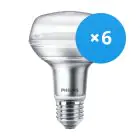 Multipack 6x Philips Corepro LED Spot E27 R80 4W 345lm 36D - 827 Zeer Warm Wit | Vervangt 60W