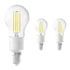 Voordeelpak 3x Calex Smart Kogelvormig LED Lamp E14 4,5W 450lm 1800-3000K Filament | Tuya Wifi - Afstembaar Wit
