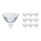Multipack 10x Philips Corepro LED Spot GU5.3 MR16 4.4W 345lm 36D - 827 Zeer Warm Wit | Vervangt 35W
