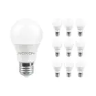 Multipack 10x Noxion Lucent Classic LED E27 Peer Mat 4.9W 480lm - 827 Zeer Warm Wit | Vervangt 40W