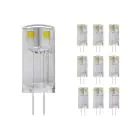 Multipack 10x Noxion Bolt LED Capsule G4 0.9W 100lm - 827 Zeer Warm Wit | Vervangt 10W