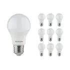 Multipack 10x Noxion Lucent Classic LED E27 Peer Mat 4.9W 480lm - 830 Warm Wit | Vervangt 40W