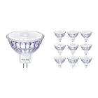Multipack 10x Philips Master LED Spot GU5.3 MR16 5.8W 345lm 36D - 922-927 Dim To Warm | Beste Kleurweergave - Dimbaar - Vervangt 35W