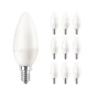 Multipack 10x Philips Corepro LED Kaars E14 Mat 7W 806lm – 827 Zeer Warm Wit – Vervangt 60W