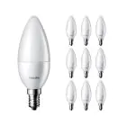 Multipack 10x Philips Corepro LED Kaars E14 Mat 5W 470lm - 827 Zeer Warm Wit | Vervangt 40W