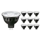 Multipack 10x Philips Master LED Spot GU5.3 MR16 7.5W 500lm 36D - 930 Warm Wit | Beste Kleurweergave - Dimbaar - Vervangt 50W