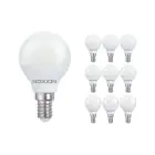 Multipack 10x Noxion Lucent Lustre LED E14 Kogel Mat 4.5W 470lm - 827 Zeer Warm Wit | Vervangt 40W