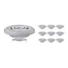 Multipack 10x Noxion Lucent LED Spot G53 AR111 7.4W 450lm 24D - 930 Warm Wit | Beste Kleurweergave - Dimbaar - Vervangt 50W