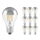 Multipack 10x Ledvance  Classic LED E27 Peer Filament Spiegel 6.5W 650lm - 827 Zeer Warm Wit | Vervangt 50W