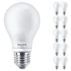 Multipack 10x Philips Corepro LED Lamp E27 Peer Mat 7W 806lm - 827 Zeer Warm Wit | Vervangt 60W