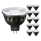 Multipack 10x Philips Master LED Spot GU5.3 MR16 7.5W 485lm 24D - 927 Zeer Warm Wit | Beste Kleurweergave - Dimbaar - Vervangt 50W