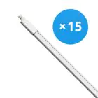Multipack 15x Bright Choice LED Waterdichte Montagebalk 17W 1870lm - 840 Koel Wit | 120cm