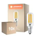 Multipack 10x Ledvance Special LED E14 Buis one-handed Filament Helder 4.2W 470lm - 827 Zeer Warm Wit | Vervangt 40W