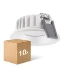 Multipack 4x Ledvance LED Spot Air Fix Aluminium Wit 6W 510lm 36D - 930 Warm Wit | Zaagmaat 68mm - IP65 - Beste Kleurweergave - Dimbaar