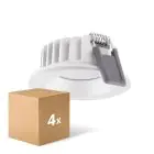 Multipack 4x Ledvance LED Spot Air Fix Aluminium Wit 6W 570lm 36D - 940 Koel Wit | Zaagmaat 68mm - IP65 - Beste Kleurweergave - Dimbaar