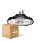 Multipack 4x Noxion LED Highbay Ecowhite V2.0 200W 32000lm 120D - 840 Koel Wit | IP65 - 1-10V Dimbaar