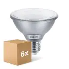 Multipack 6x Philips Master Value LED Lamp Reflector E27 PAR30S 9.5W 760lm 25D - 930 Warm Wit | Beste Kleurweergave - Dimbaar - Vervangt 75W