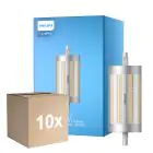Multipack 10x Philips Corepro LED Lineair R7s 118mm 17.5W 2460lm - 830 Warm Wit | Dimbaar - Vervangt 150W