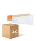 Multipack 4x Ledvance LED Paneel Compact Aluminium Wit 33W 3630lm - 840 Koel Wit | 120x30cm - UGR < 19