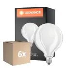Multipack 6x Ledvance LED Classic E27 Globe Mat 11W 1521lm - 827 Zeer Warm Wit | Dimbaar - Vervangt 100W