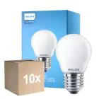 Multipack 10x Philips Corepro LED Lustre E27 Kogel Mat 6.5W 806lm - 827 Zeer Warm Wit | Vervangt 60W