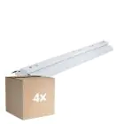 Multipack 4x Noxion Montagebalk Click Reflector V2 LED T8 | Geschikt voor 2x 120cm LED Buis