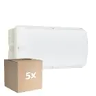 Multipack 5x Philips LED Beveiliging Ledinaire WL055V Wit 6W 600lm - 830 Warm Wit | 374x150mm - IP65