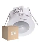 Multipack 8x Thorgeon Bewegingssensor PIR Wit | IP20 | 6M | Max 800W