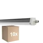 Multipack 10x Ledvance Waterdicht Montagebalk Vochtbestendig FLEX Doorvoerbedrading 34W 5600lm - 840 Koel Wit | 120cm - Vervangt 2x36W