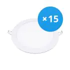 Multipack 15x Bright Choice LED Downlight UltraSlim 15W 1200lm 110D - 840 Koel Wit | 190mm - Zaagmaat 175mm